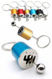 Hareketli Araba Kollu Vites Kutusu Anahtarlık Hediyelik Modifiyelik Vitesli Şanzıman Metal Şifter - 7