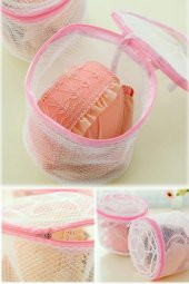 Sütyen Yıkama Çantası Sütyen Yıkama Hurcu Çamaşır Torbası Fermuarlı Sütyen Torbası Filesi - 4