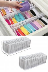 2 Adet 11 Gözlü Medium Çekmece Içi Akordiyon Organizer - 1