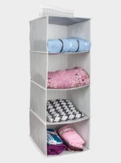 Dolap Içi Düzenleyici 4 Bölmeli Katlanabilir Bez Dolap Organizer 24x29x64Cm - 2