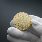 A Kalite Bitcoin Sanal Paranın Madeni Anı Hediyelik Metal Para Yuvarlak Coin - 2