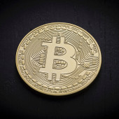 A Kalite Bitcoin Sanal Paranın Madeni Anı Hediyelik Metal Para Yuvarlak Coin - 3