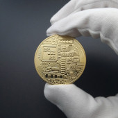 A Kalite Bitcoin Sanal Paranın Madeni Anı Hediyelik Metal Para Yuvarlak Coin - 4