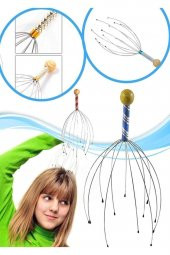 Kafa Masaj Aleti Baş Boyun Kafa Masaj Saç Kaşıma Teli thumbnail 1