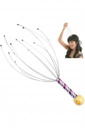 Kafa Masaj Aleti Baş Boyun Kafa Masaj Saç Kaşıma Teli thumbnail 3