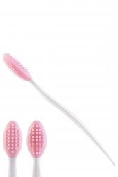 Cilt Temizleme Fırçası + Burun Siyah Nokta Temizleyici Dudak Peeling Fırça- Pembe - 3