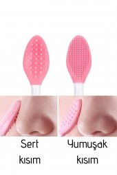 Cilt Temizleme Fırçası + Burun Siyah Nokta Temizleyici Dudak Peeling Fırça- Pembe - 6