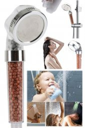 Duşakabin Banyo Başlığı Duş Başlığı Pro Tazikli Boncuklu Masaj Etkili 360 Gözenekli Duş Başlığı - 2