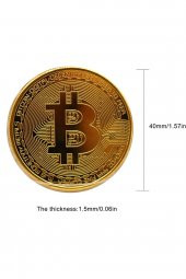 A Kalite Bitcoin Sanal Paranın Madeni Anı Hediyelik Metap Para Yuvarlak Coin - 3