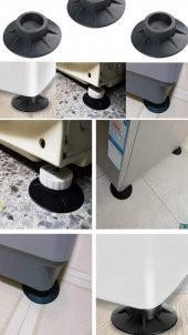 Silikon Ses ve Titreşim Azaltıcı Ayaklık 4 Adet Çamaşır Makinesi veya Kurutma Makineleri Için Uyumlu - 6