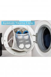 Hassas Çamaşır - Ayakkabı Yıkama Filesi Kapak Bağlamalı 35 X 20 Cm - 1