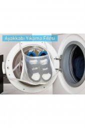 Hassas Çamaşır - Ayakkabı Yıkama Filesi Kapak Bağlamalı 35 X 20 Cm- - 1