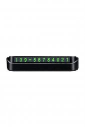 Fosforlu Acılır Kapanabilir Numaratör Ön Torpido Üstü Telefon Numarası Göstergesi Araba - 2