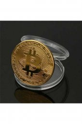 2 Adet Bitcoin Madeni Para Altın Rengi Hatıra Koleksiyon Değerli Kutulu (2x) - 2