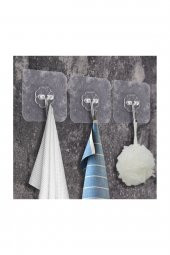 Ultra Güçlü Yapışkanlı Suya Dayanıklı Şeffaf 5li Askı thumbnail 1