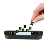 Araç Parktel Numaratör Oto Telefon Park Numaratörü Ön Cam Torpido Siyah - 1