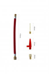 5 Parça Pompa İğne Seti Top Bisiklet Lastiği Şişirme İğneleri - 5