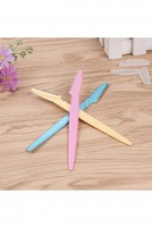 3lü Set Profesyonel Kaş Usturası Jileti Yedek Bıçaklı Kaş Düzeltici Şekillendirici thumbnail 3