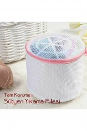 Sütyen Yıkama Filesi Tam Korumalı Hassas Çamaşır Yıkama Aparatı - 3