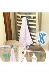 Pratik Kolay Taşımabilir Havlupan 2 Kancalı Banyo Askısı - 2