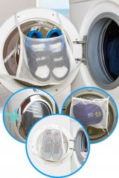 Kapak Bağlamalı Ayakkabı Yıkama Filesi - 1