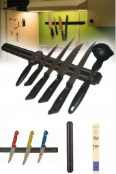 Mıknatıslı Bıçak Askısı 33cm Duvara Monte Bıçak Askılığı Mıknatıslı thumbnail 1