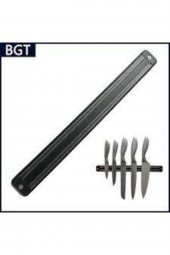 Mıknatıslı Mutfak Bıçak Tutucu Tutacağı Siyah Renk 33Cm thumbnail 3