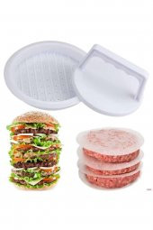 Hamburger Köfte Kalıbı Köfte Presi Şekillendirici Burger Press Pratik Köfte Yapma Aparatı - 6
