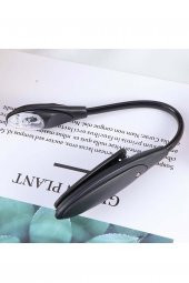 Kitap Okuma Işığı Klipsli Siyah 3 Led Lamba Beyaz Işık - 3