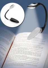 Mandallı Bükülebilir Kitap Okuma Işığı - 1