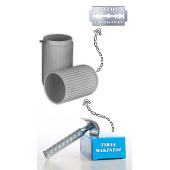 RAZOR PASLANMAZ TIRAŞ MAKİNESİ  + SAKLAMA KABI + 10X ÇİFT TARAFLI JİLET - 1