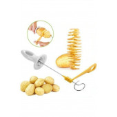 Spiral Patates Dilimleyici Aparat Çubukta Patates Cips Yapma - 1