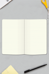 Tarihsiz Klasik Defter Rec Note 13x21 Çizgili Yeşil - 6