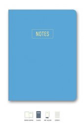 Notes Mini Defter Çizgili Mavi 14x20 cm - 1