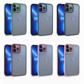 Apple iPhone 13 Pro Max Kılıf Flora Buton,Kenar Çevresi Renkli thumbnail 9