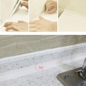 Su Sızdırmaz Bant Mutfak Lavabo Banyo Pencere Duvar Bandı Beyaz - 4