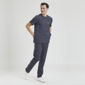 CERES Erkek Likralı Üniforma Takımı - Koyu Gri thumbnail 1