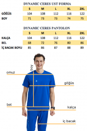 CERES Erkek Likralı Üniforma Takımı - Koyu Gri thumbnail 4