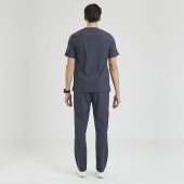 CERES Erkek Likralı Üniforma Takımı - Koyu Gri thumbnail 2