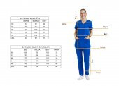 BASIC Kadın Likralı Üniforma Üst - Bordo - 4