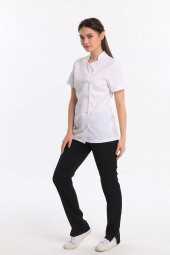 COSMOS KADIN LİKRALI ÜNİFORMA TAKIMI - BEYAZ thumbnail 2