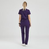 BASIC Kadın Likralı Üniforma Takımı - Mor thumbnail 3