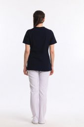 IRIS KADIN LİKRALI ÜNİFORMA TAKIMI - SİYAH thumbnail 4