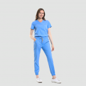 JOGGER Kadın Likralı Üniforma Takımı - Buz Mavi - 1