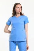 FREESIA Kadın Likralı Üniforma Takımı - Buz Mavi thumbnail 3