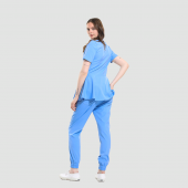 AZELIA Kadın Likralı Üniforma Takımı - Buz Mavi thumbnail 2