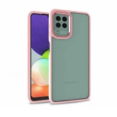 Galaxy M32 Kılıf Zore Flora Buton,Kenar Çevresi Renkli Kılıf thumbnail 7