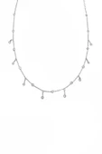 Sarkık Tifani Taşlı Gümüş Choker Kolye - 4