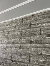 Renkli Duvarlar Kendinden Yapışkanlı 3D Boyutlu Usta Gerektirmez Duvar Kaplama Kağıdı Paneli NW126 thumbnail 4