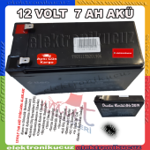 12 Volt 7A AKÜ 12 VOLT 7 AMPER KURU AKÜ 12V 7AH AKÜLÜ ARABA uyumlu 12V 7Ah - 12 Volt 7 Amper - 1